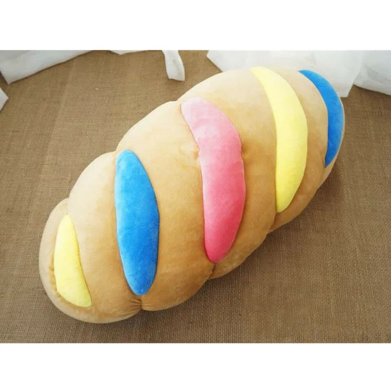 Lovely Breakfast Bread Plush Toy Soft Stuffed Emulated Cuddly Bread Pillow Doll Plush Pillow