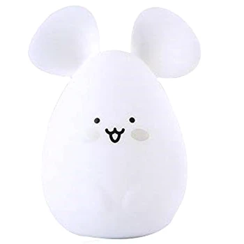 

Portable Night Light for Kids,Colorful Mouse Baby Bedside Lamp Silicone Cartoon Night Light for Nursery Home Bedroom Baby Room