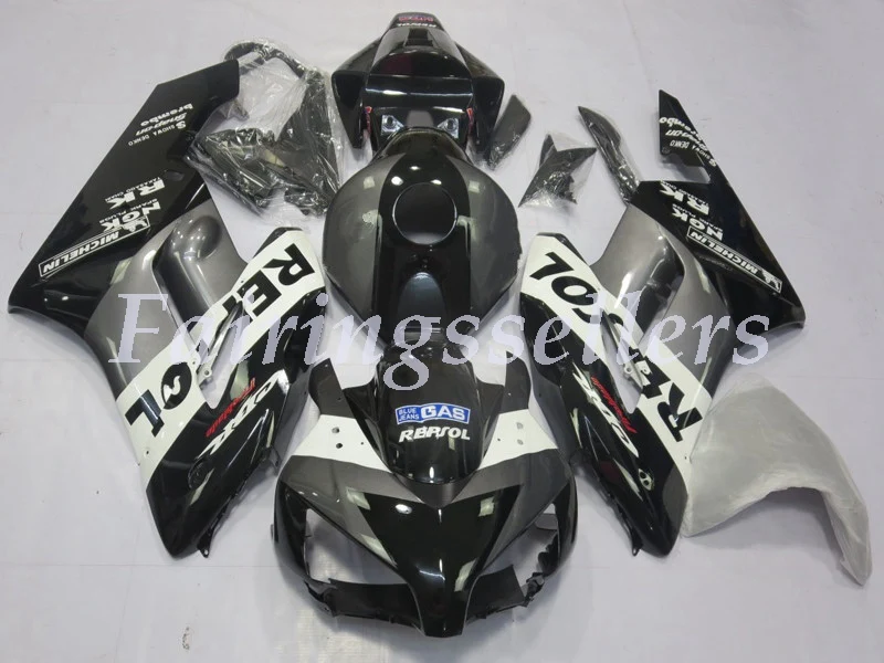 Литьевая форма) ABS Полный комплект обтекателя подходит для Honda CBR1000RR CBR1000 04 05 2004 2005 Обтекатели Черный Красный сексуальный
