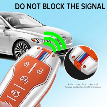 Copertura chiave dell'automobile in lega di zinco per Ford Mustang Fusion F-550 bordo spedizione Explorer F-150 per Lincoln MKX MKC MKS accessori 5 Copertura chiave dell'automobile in lega di zinco per Ford Mustang Fusion F-550 bordo spedizione Explorer F-150 per Lincoln MKX MKC MKS accessori - Copertura chiave dell automobile in lega di zinco per Ford Mustang Fusion F 550 bordo