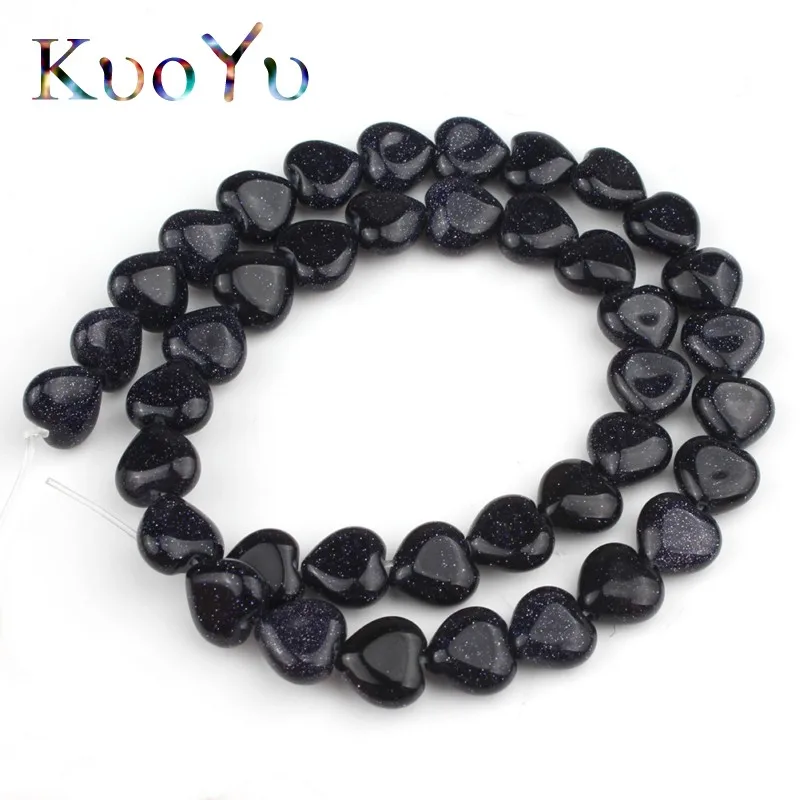 Blue Sand 10X10 мм Сердце Любовь Howlite Unakite Jaspers каменные бусины россыпью Spacer натуральный камень бисера для самостоятельного изготовления ювелирных изделий Браслеты 15 нитей - Цвет: Blue Sand
