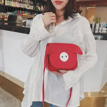 

New Kids Children Girls Shoulder Bag Pig Coin Purse Kids Leather Wallet Women Shoulder Crossbody Bags