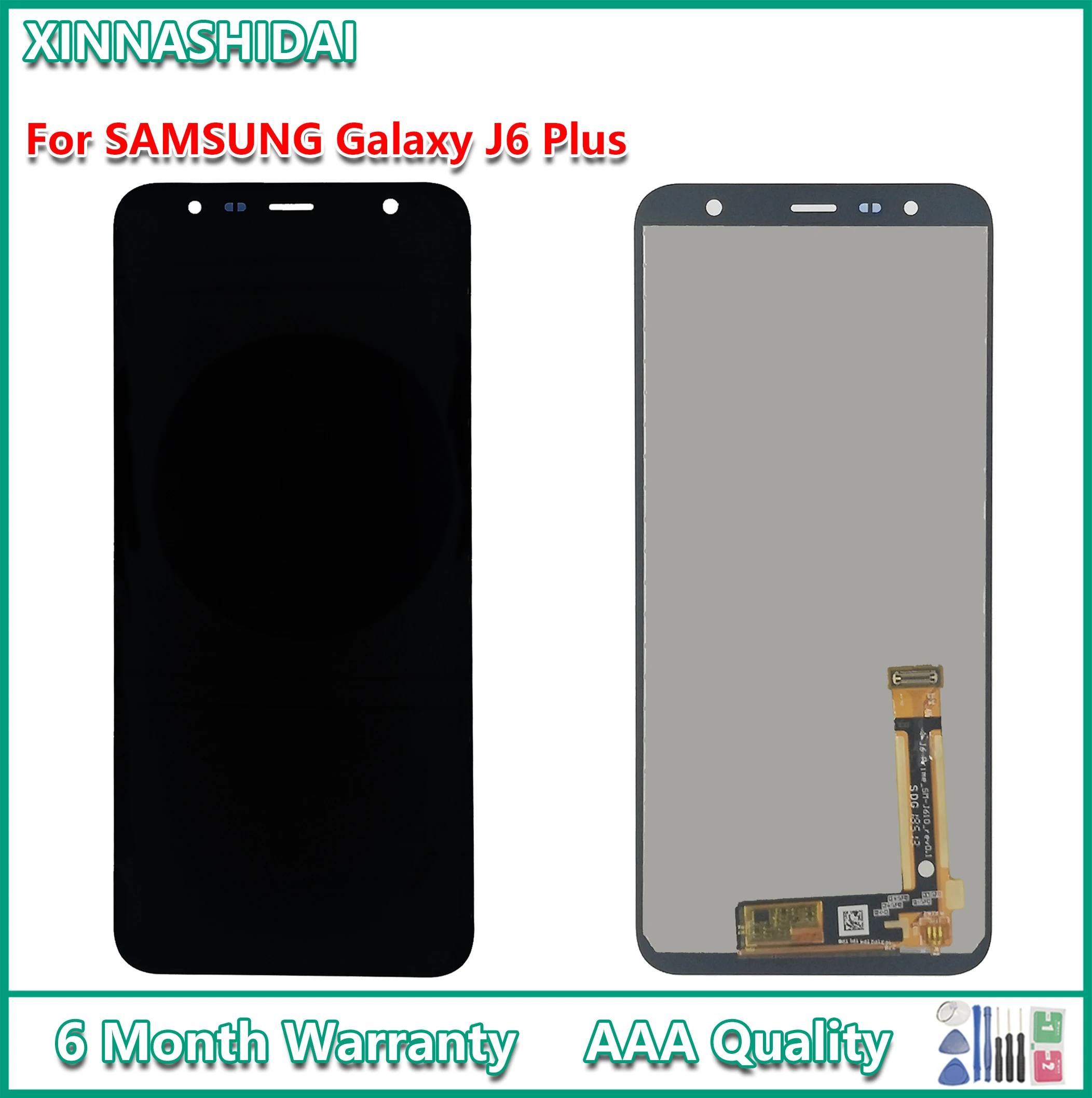 ЖК-дисплей 6 0 дюйма для Samsung Galaxy J6 + J610 J610F J610FN сменный ЖК-экран Plus экран дисплея |