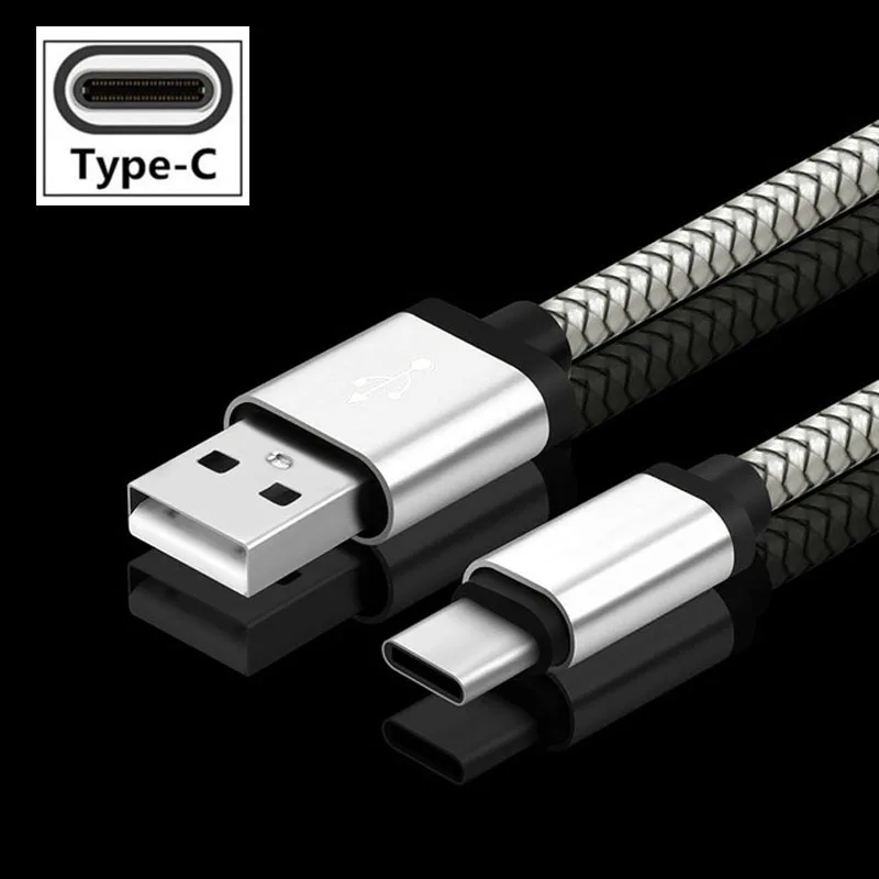 Кабель usb type C для samsung S10 S9 S8 Plus Note 8 9 10 Pro Xiaomi 8 9 9T быстрая зарядка данных телефон зарядное устройство кабель type-C - Цвет: Серебристый