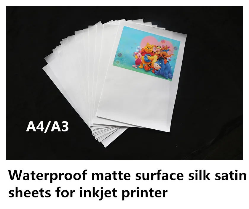 

A4/A3 120g art canvas waterproof inkjet digital printing silk canvas sheets for canvas frame
