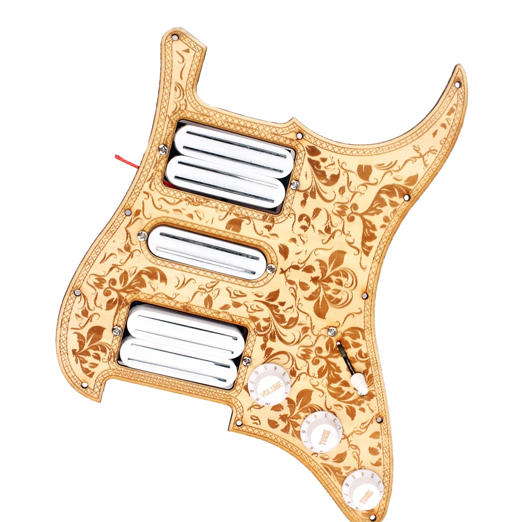 HSH электрогитара Pickguard загружен двойной трек хамбакер звукосниматели lutier поставка