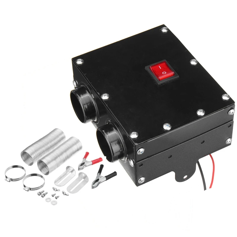 12V 600w отверстие автомобильного обогревателя Вольфрам нагреватель 2 воздуховыпускное отверстие 2 Вентилятор охлаждения используется для размораживания обдува Противообледенительная, мгновенный нагрев