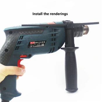 

Drill Side Handle Non-slip Hand Support Handle for Electric Drill Grinding Machine 43-45mm Adjustable Inner Ring with Ruler