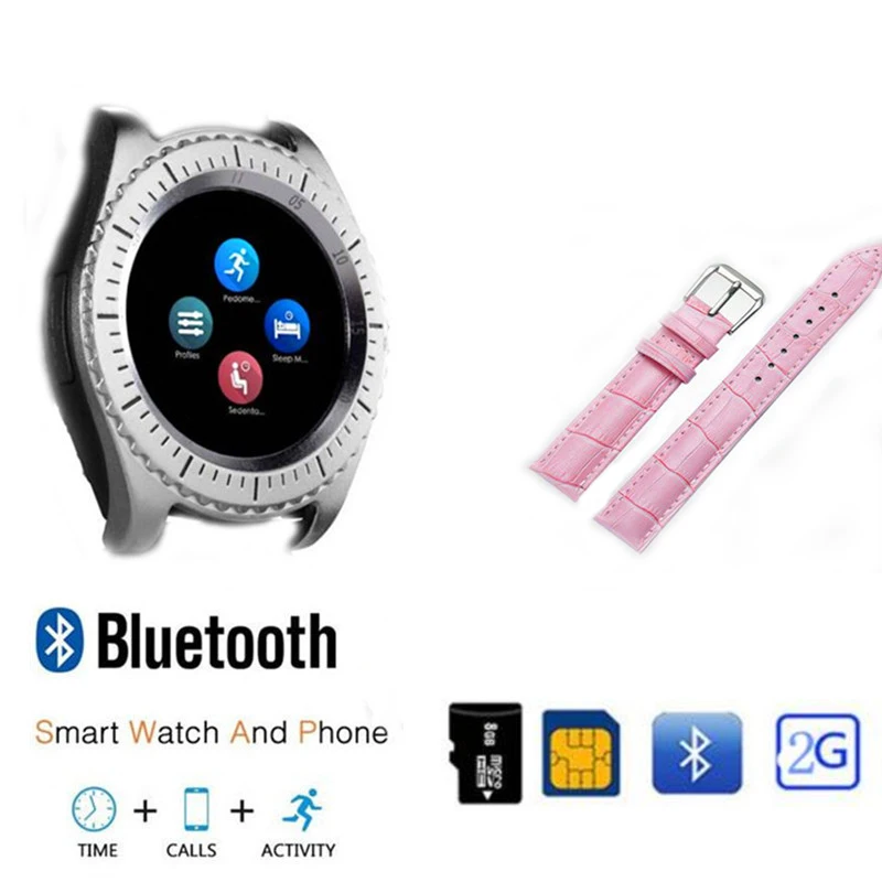 Смарт-часы Z3 мужские спортивные часы с Bluetooth женские кожаные умные часы с камерой Sim TF слот для карты Android телефон PK Y1 V8