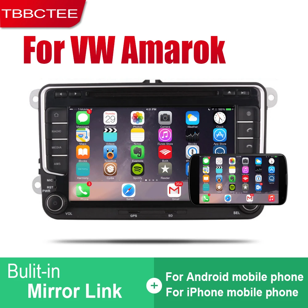 TBBCTEE Android 2 Din автомобильное радио, dvd для Volkswagen VW Amarok 2010~ автомобильный мультимедийный плеер gps навигационная система Радио стерео