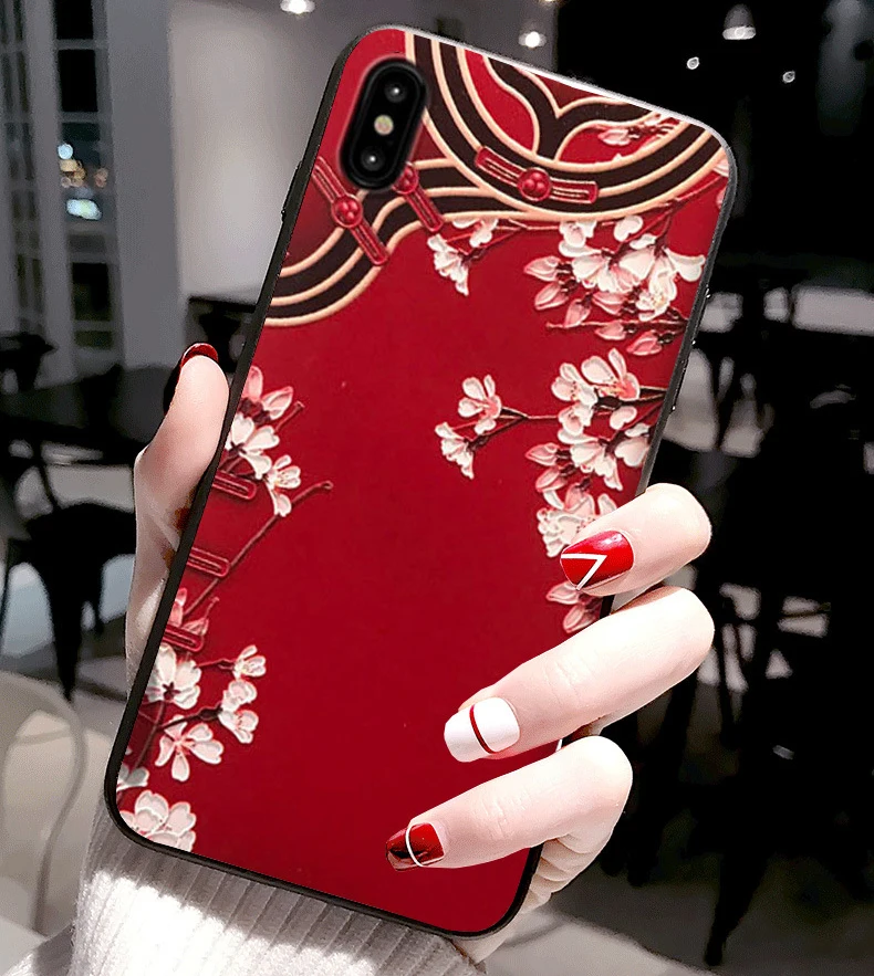 Cute Relief Soft Silicone Back Cover Case - Stylish and Protective Phone Case