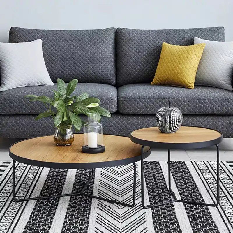 Modern Round Coffee Table Set Livingroom Living Room Cabinets Aliexpress