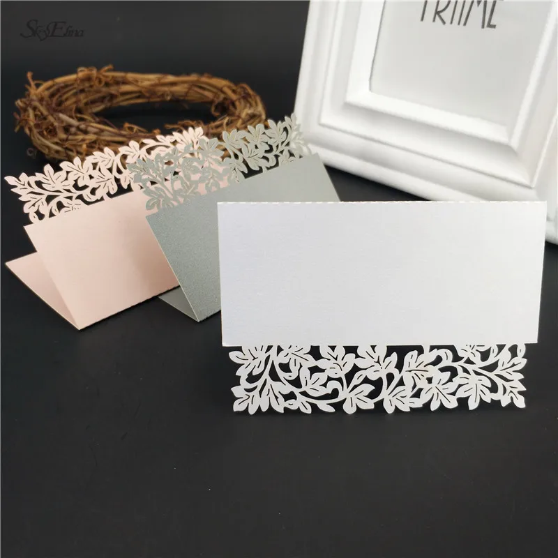 Laser cutting lace pattern Table Name Card Festival Party Wedding Decor supplies wedding table decoration Seat card 7z | Дом и сад