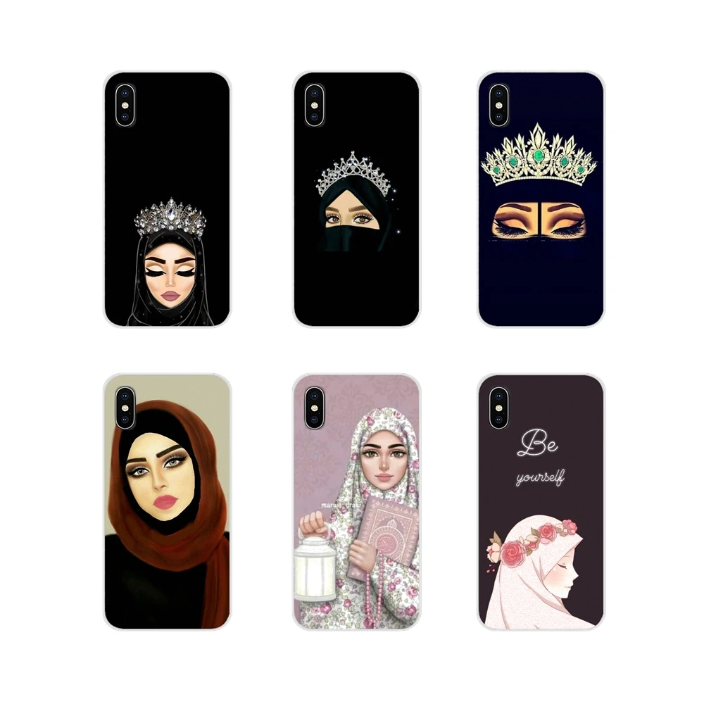 Женщина в хиджаб уход за кожей лица мусульман Gril/глаза термополиуретановые Чехлы