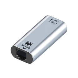 Type C to RJ45 LAN Adapter Male-Female Ethernet USB-C to GB-LAN for Huawei Laptop Windows Mac Mini Macbook Pro Air MacOS Linux