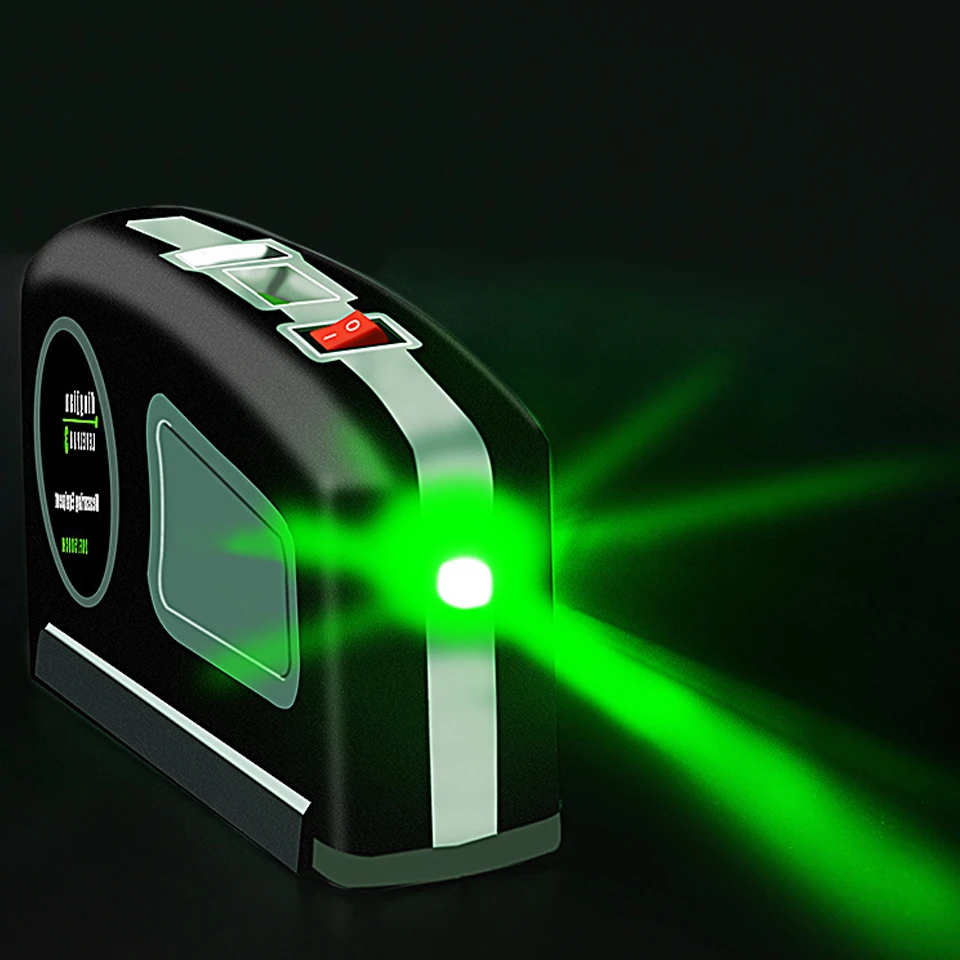 

Green Light Laser Spirit Level Multifunctional Spirit Level Cross Line Tape Measure High Precision Mini Green Laser Line Tool