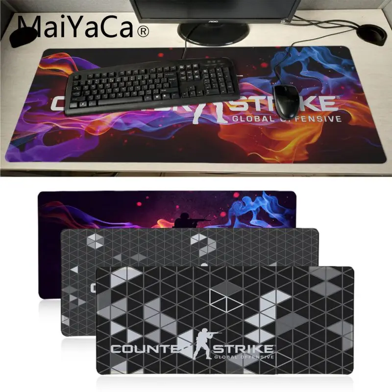 Крутой новый игровой коврик для мыши MaiYaCa с логотипом CS GO ноутбука Counter Strike