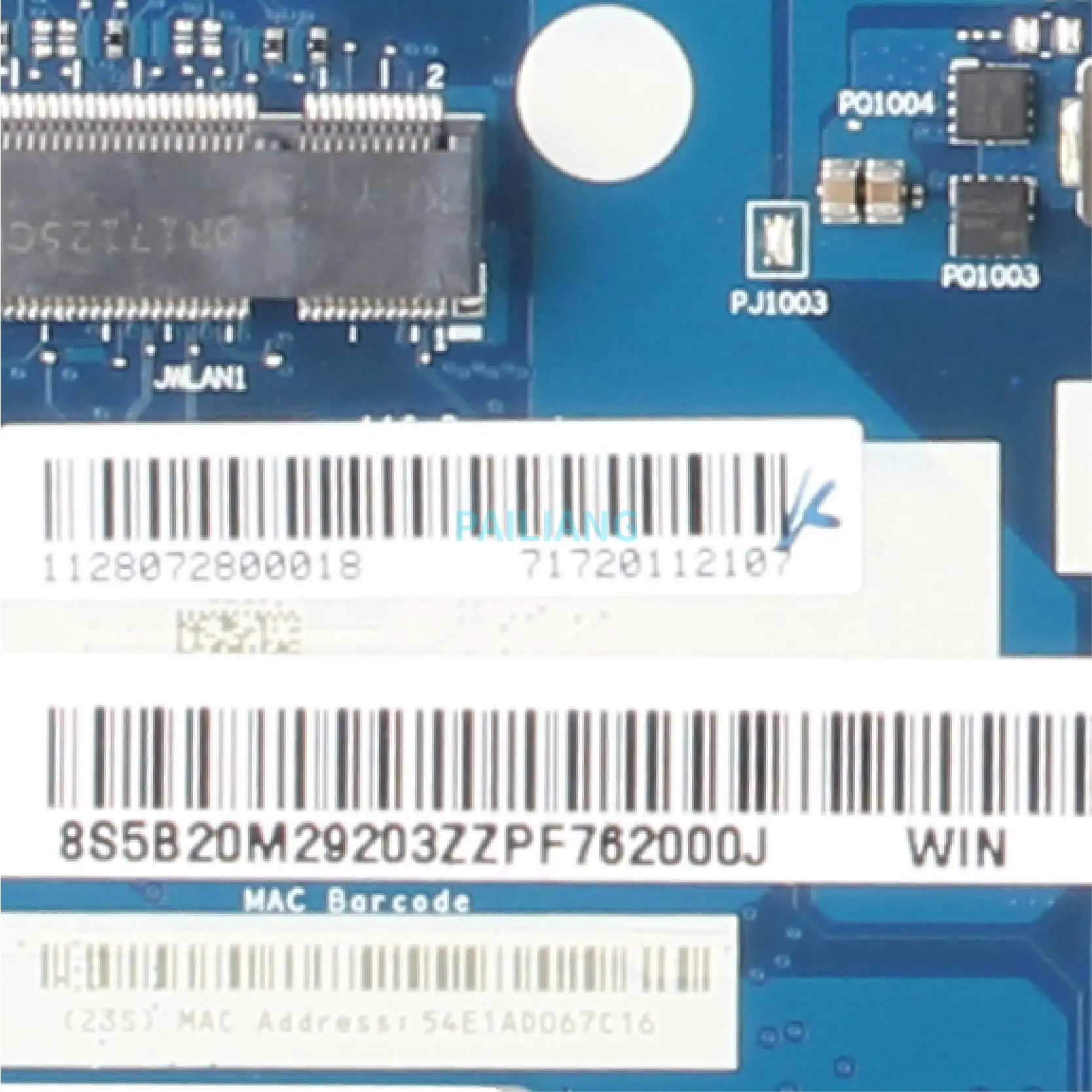 PAILIANG материнская плата для ноутбука LENOVO Ideapad 310-15IKB материнская плата NM-A982 5B20M29203 SR2ZV I7-7500U 4G tesed DDR3