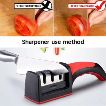

Knife Sharpener Kitchen Professional Ceramic Tungsten Sharpening System Tool