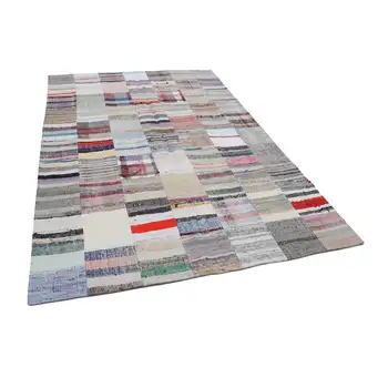 

201x299 Cm Multicolor Handmade Rugs Patchwork Rug-7x10 Ft