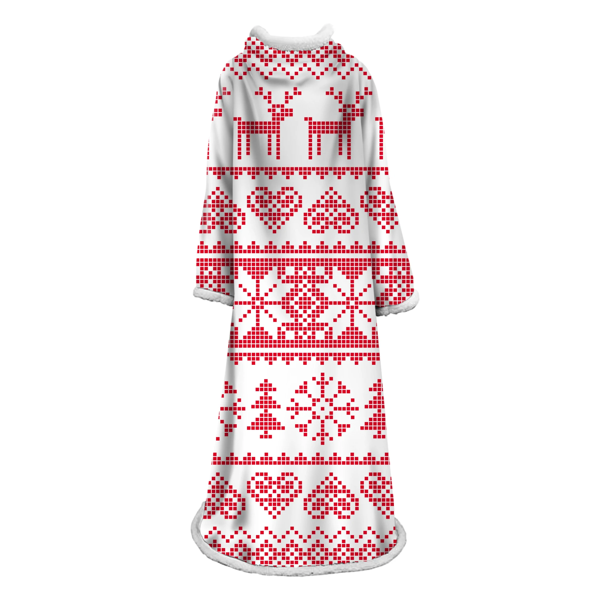 X-mas/Новое теплое одеяло с рукавами и рисунком для взрослых, детское Флисовое одеяло с рисунком из мультфильма «Юникон шерпа», зимние одеяла - Цвет: Фиолетовый