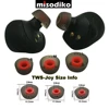misodiko TWS-Joy Silicone Earbuds Tips for Jabra Elite 75t, Elite 65t/ Active/ Sport, Evolve 65t, Creative Outlier Air/ Gold ► Photo 3/6
