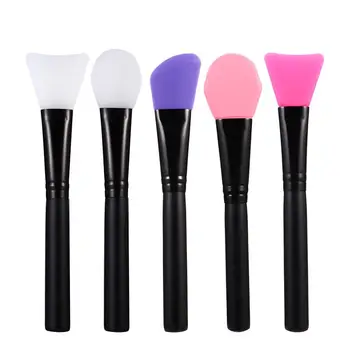 

5pcs Silicone Face Mask Brush Practical Durable Creative Useful Facial Mud Brush Mask Applicator Silicone Facial Mask Brush
