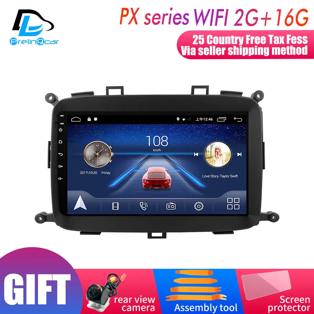 PX player 2G16G 4G Lte Android 9,0 Автомобильный мультимедийный навигатор gps dvd-плеер для Kia new CARENS ips экран Радио стерео - Цвет: PX player 2G16G
