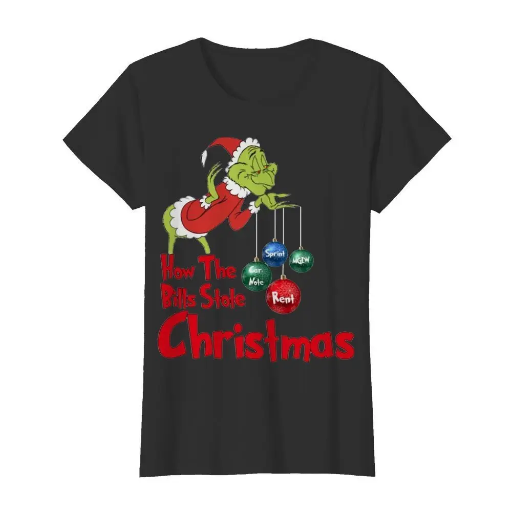 Grinch как купюры украли Рождество женская футболка