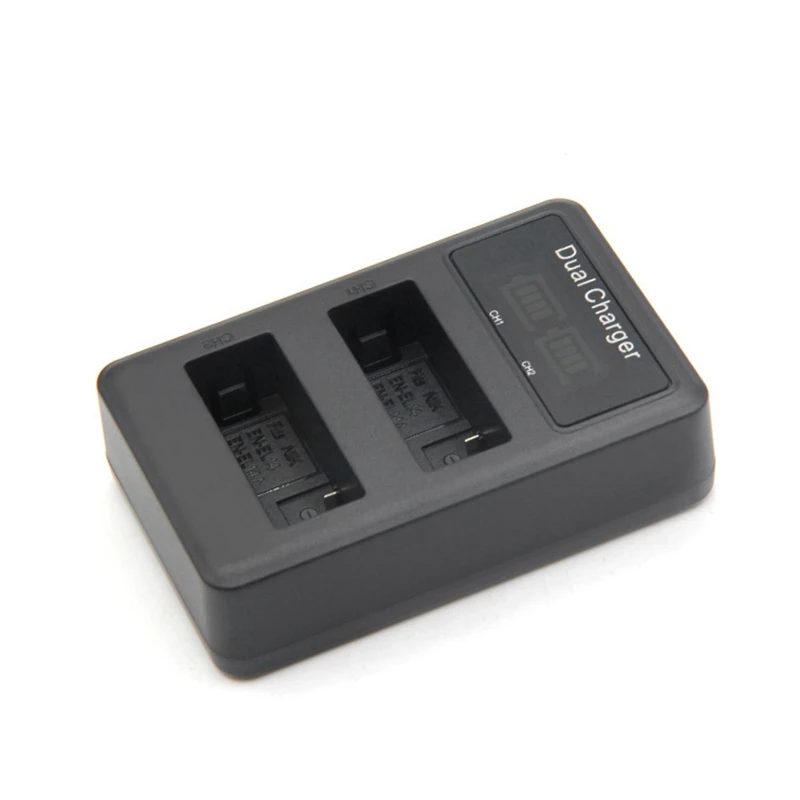 ЖК-зарядное устройство с двумя usb-портами для En-El14 En-El14A Enel14, Аккумулятор для камеры Nikon P7800, P7100, D3400, D5500, D5300, D5200, D3200