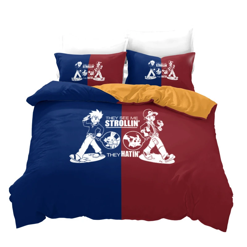 Home Textile 3d Pokemon Bedding Set Children Pikachu Solgaleo Printed Duvet Cover Sets Twin Full Queen King Bed Linen Bedclothes Home Textile 3d Pokemon Bedding Set Children Pikachu Solgaleo Printed Duvet Cover Sets Twin Full Queen King Bed Linen Bedclothes