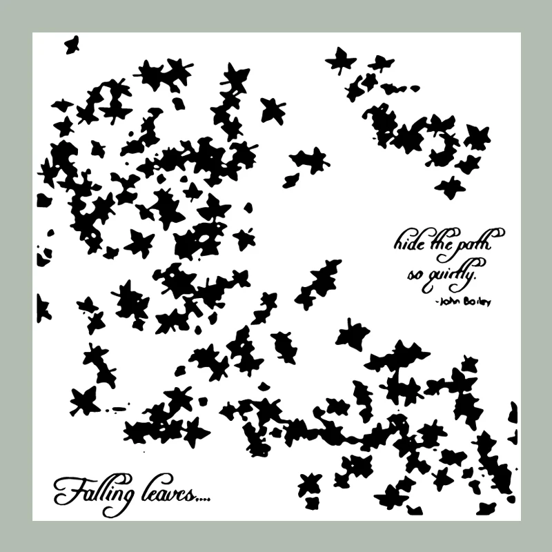 

ZATWBS Falling leaves Clear Stamps For DIY Scrapbooking/Card Making/Album Decorative Rubber Stamp Crafts