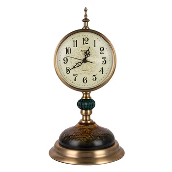 

Modern Table Clock Non-Slip Base Desk Clock Silence Scanning Art Glass Table Clock Bedroom Living Room Home Decoration
