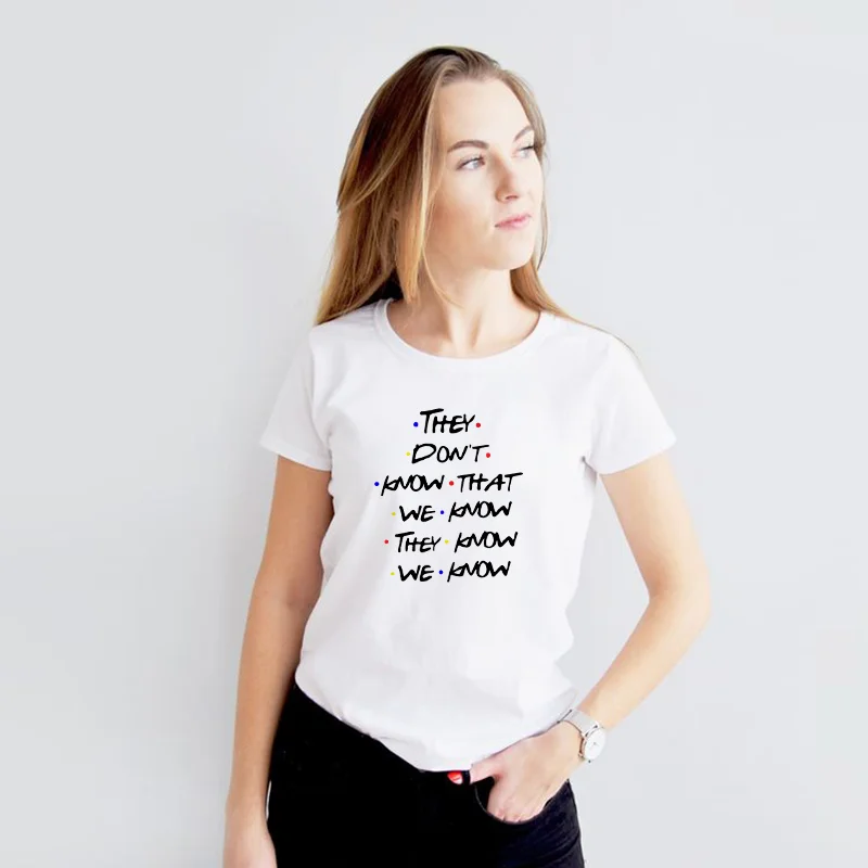 Новая футболка с забавным принтом how you doin, хлопковая Повседневная футболка, женские топы, хипстерские футболки Tumblr harajuku - Цвет: white-7