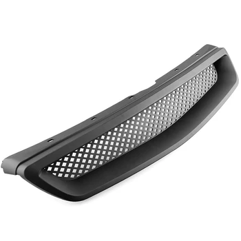 

for 1999-2000 Honda Civic JDM Type R Black Mesh ABS Front Hood Grille Grill