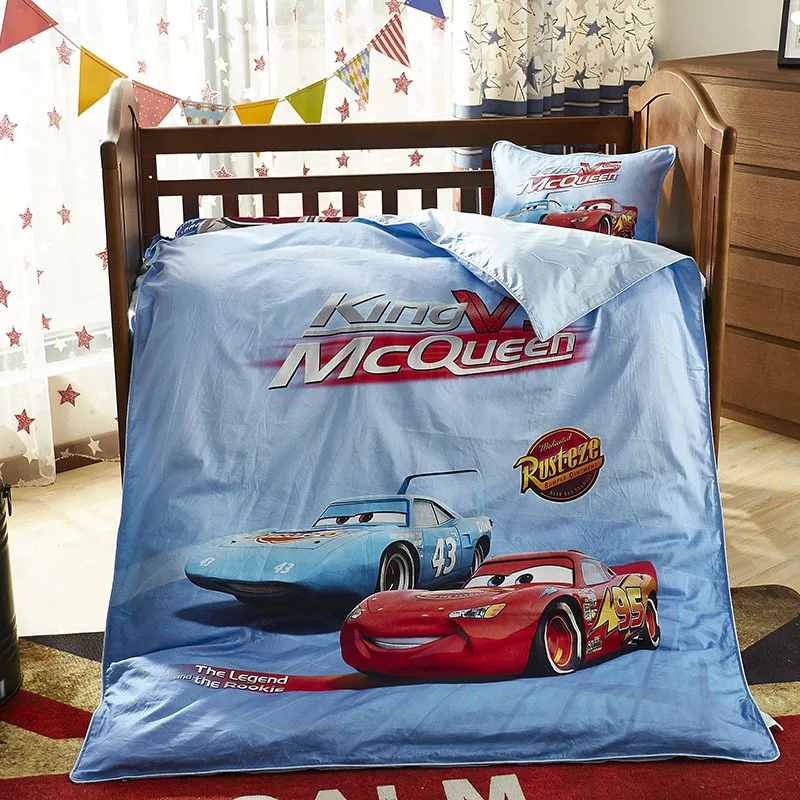 Disney McQueen подушка для машины, комплект для детской кроватки, постельное белье, комплект из 3 предметов, пододеяльник, простыня, наволочка для ребенка, 60x120 см, детская кроватка, подарки - Цвет: DS-9