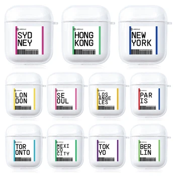 

Headphones Case For Airpods Cute Transparent Soft TPU Earphone Case For Airpods 1 2 Cover Air Pods Protector Charging Box Fundas