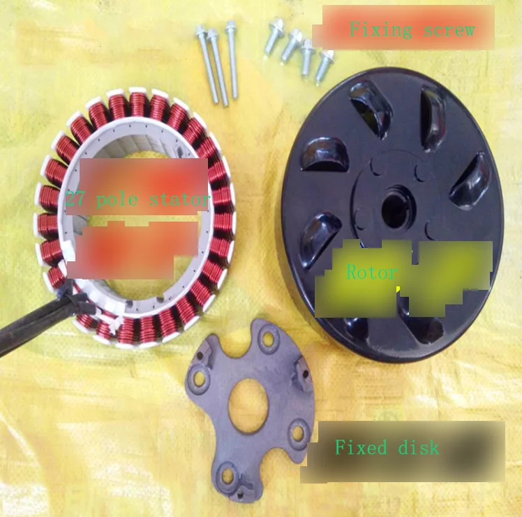 Water Pump, Threshing Flat Shaft Gasoline Engine, Modified Generator, Stator and Sub-rotor 5KW 24V48V 60V 72V