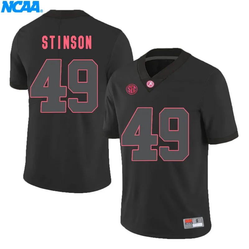 Новое поступление высокое качество Alabama Ed Stinson#49 Eddie Lacy#42 футболка колледжа Джерси S-XXXL