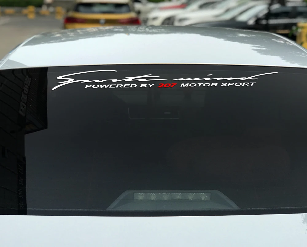 Sport Vinyl Car Stickers And Decals For Peugeot 207 Auto Reflective PVC Front Windscreen Rear Windshield Decor Decal Accessories (7)