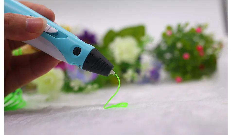3D ручка печать с 100 м PLA печать 3d Ручка Canetas Criativa подарок на день рождения Lapiz 3d Ручка для рисования детей с пластиком