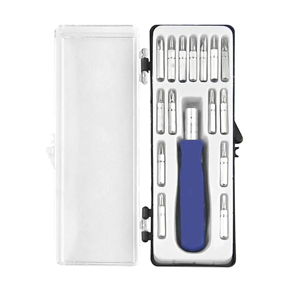 

16 in 1 Mini Screwdriver set portable Multifunctional 15 Cutter head with Handle Precision Magnetic Screwdriver kits