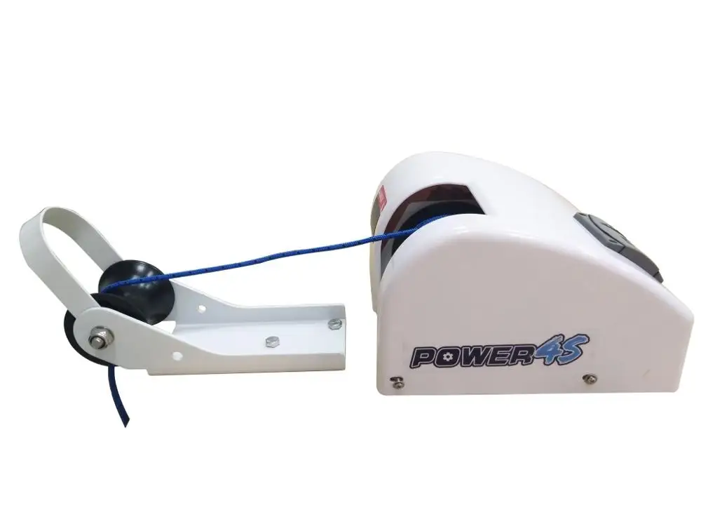 45 LBS Electric Marine Anchor Winch with Remote Control, Blue Line Break  Strength Salt Water Power UP/Free Fall Down,Boat Anchor Windlass Kit, Heavy