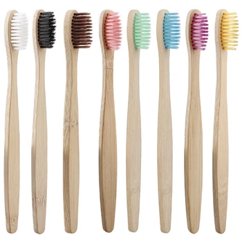 

Bamboo Toothbrush Soft Bristles Biodegradable Vegan Eco-Friendly Bamboo Charcoal Toothbrushes Oral Care Tooth Toothbrush Hot