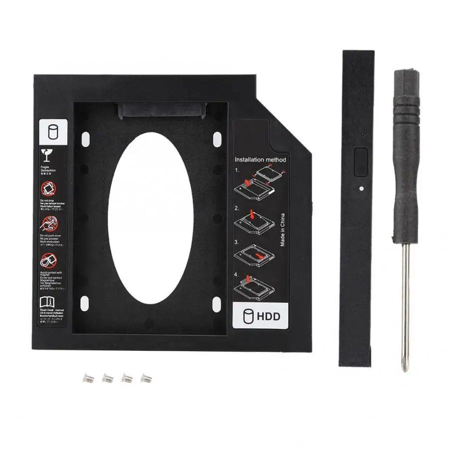 SATA 3 HHD SSD корпус жесткого диска пластиковый кронштейн для универсального ноутбука cd-rom поддержка твердотельного диска коробка и механический жесткий диск