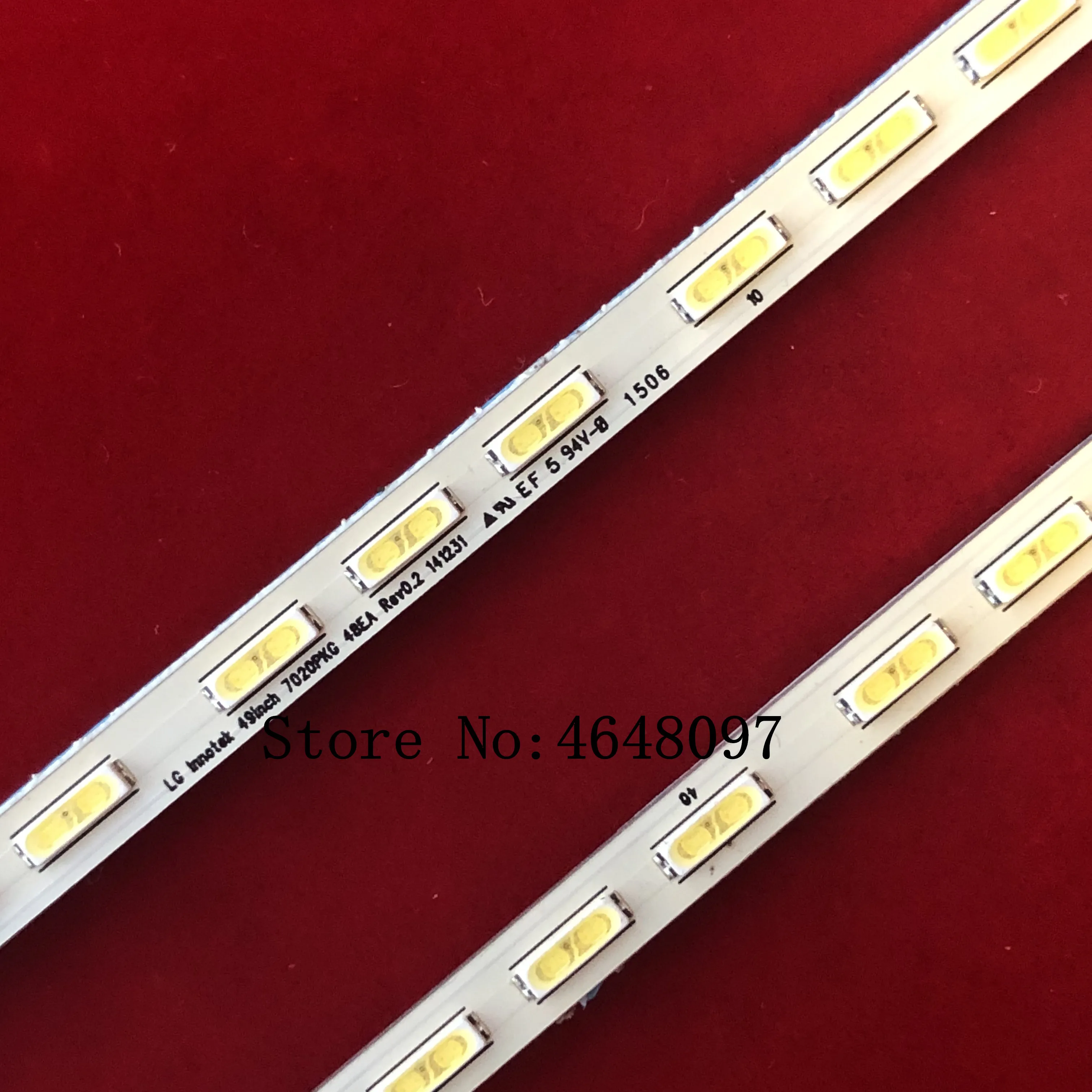 Светодиодная лента для подсветки 2 шт. 48 ламп телевизора Sony 49 дюймов KD 49X8300C 75.P3B21G001