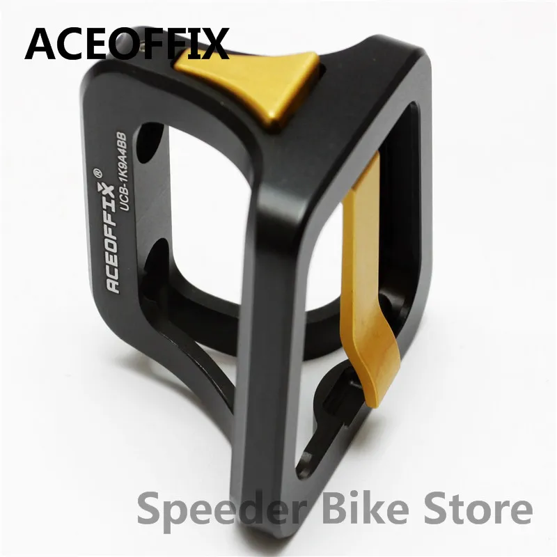 Aceoffix для велосипеда Brompton union корпус передний Перевозчик ультра легкий передний блок несущей алюминиевый сплав CNC 52g - Цвет: Black Gold