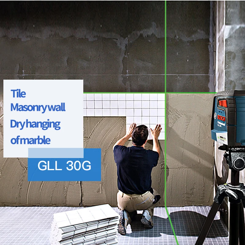 BOSCH GLL30G Laser Level Green Light Two Lines Vertical