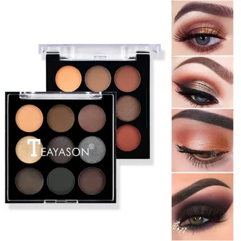 

9 Colors Matte Eyeshadow Palette Long Lasting Waterproof Eyeshadow Palette Shimmer Mate Pigment Makeup Cosmetics