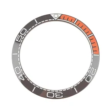 38 мм Высококачественный серый керамический ободок вставки для подводных дайверов Sea master мужские часы заменить аксессуары 1/4 оранжевый